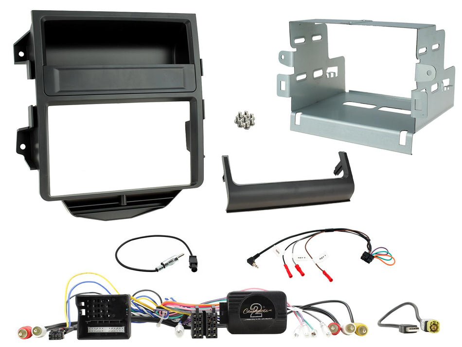 Connects2 CTKPO12 Porsche Macan 2014> 2016 Matt Black Double DIN Radio Installation Kit