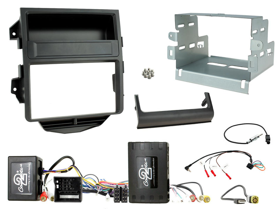 Connects2 CTKPO15 Porsche Macan 2014> 2016 Matt Black Double DIN Radio Installation Kit