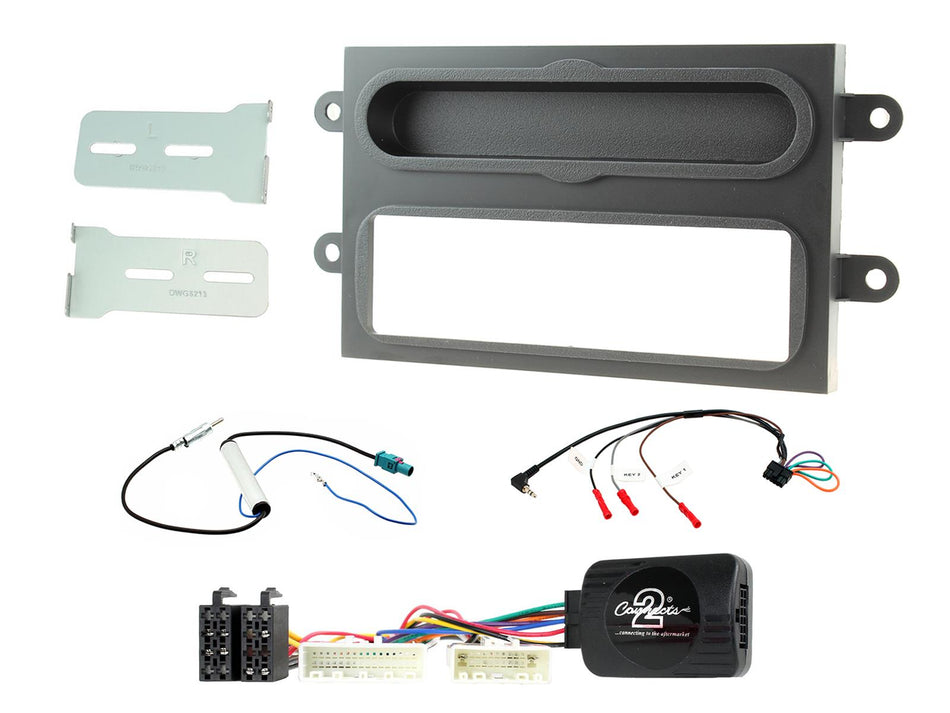 Connects2 CTKRT08 Renault Twingo 2014> Matt Black Single DIN Radio Installation Kit