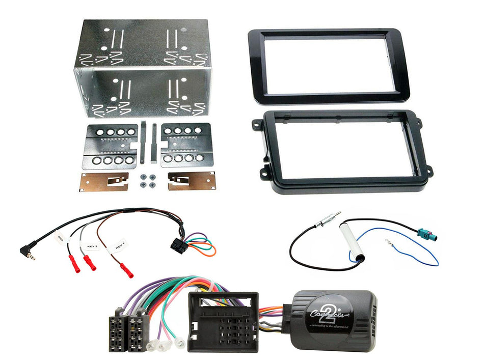 Connects2 CTKSK01 Skoda Fabia 2007> 2014 Black Double DIN Radio Installation Kit