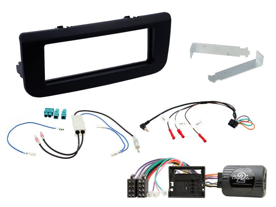 Connects2 CTKSK10 Skoda Fabia Roomster 2006> 2015 Black Single DIN Radio Installation Kit