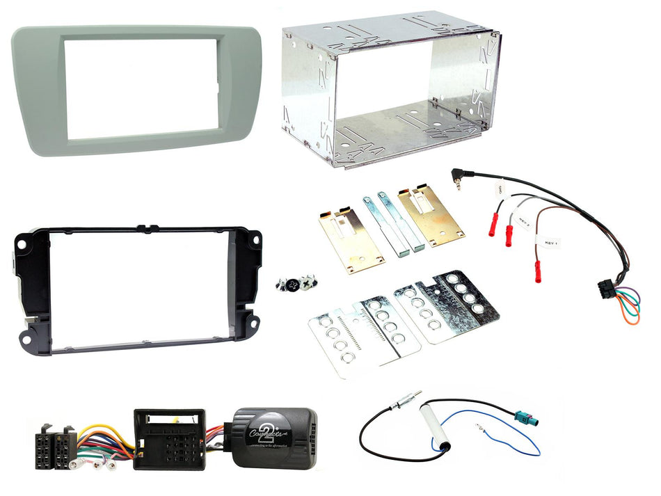 Connects2 CTKST04 SEAT Ibiza 2008> 2014 Dublin Grey Double DIN Fitting Kit