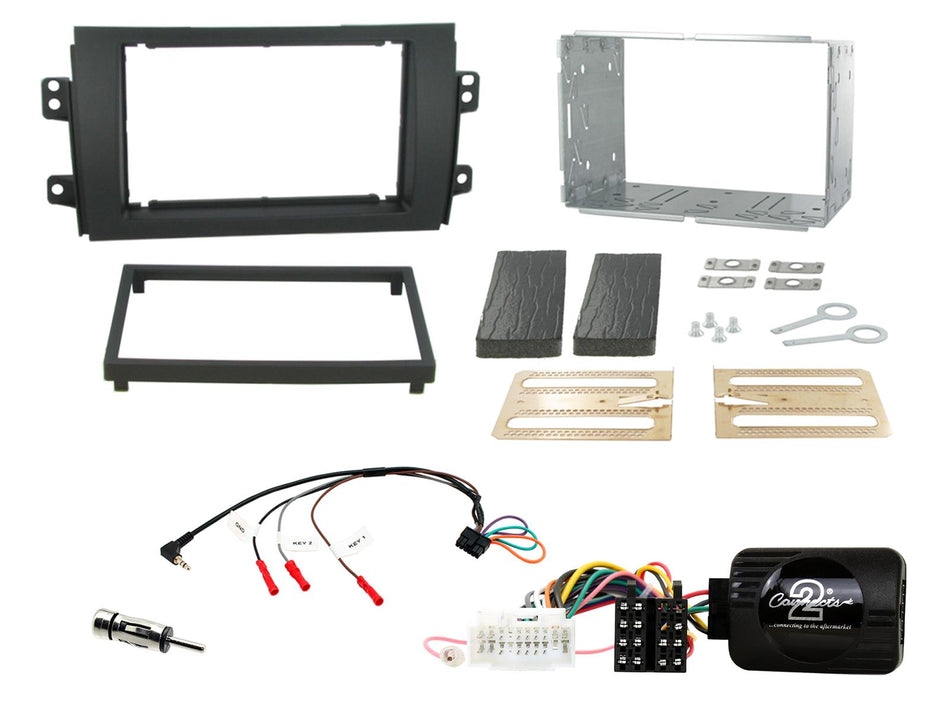 Connects2 CTKSZ05 Suzuki SX4 2006> 2014 Black Double DIN Radio Installation Kit