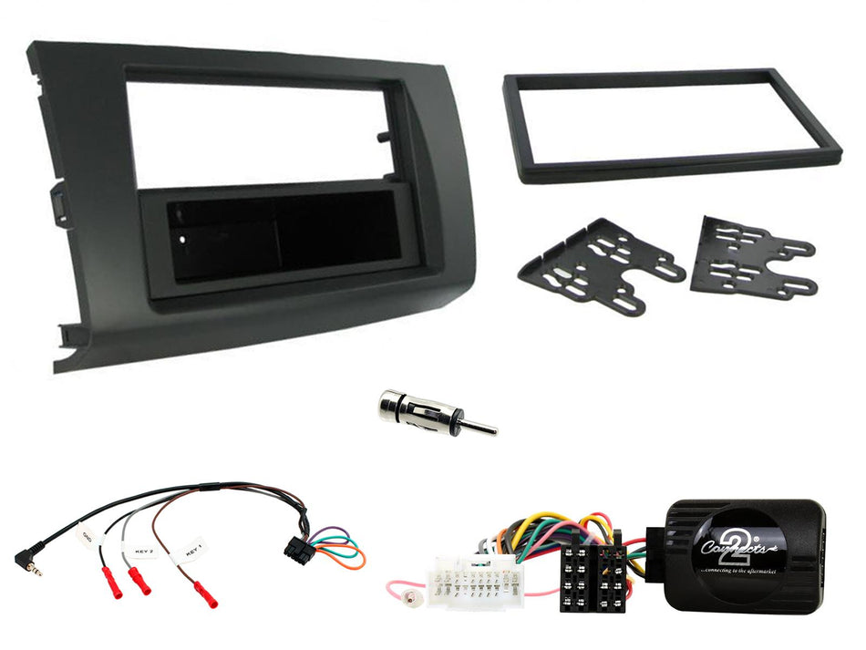 Connects2 CTKSZ07 Suzuki Swift 2005> 2010 Black Single Double DIN Radio Installation Kit