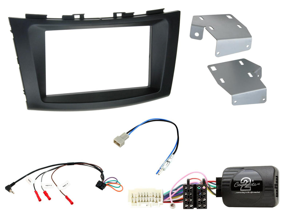 Connects2 CTKSZ09 Suzuki Swift 2011> Black Double DIN Radio Installation Kit