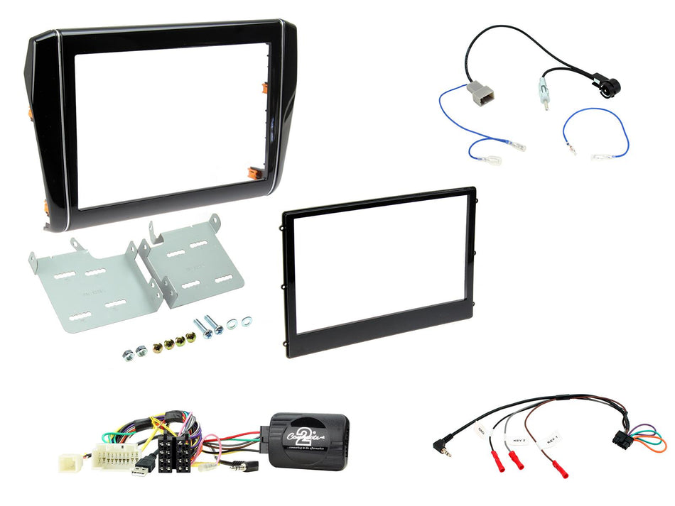 Connects2 CTKSZ10 Suzuki Swift 2017> Piano Black Double DIN Radio Installation Kit