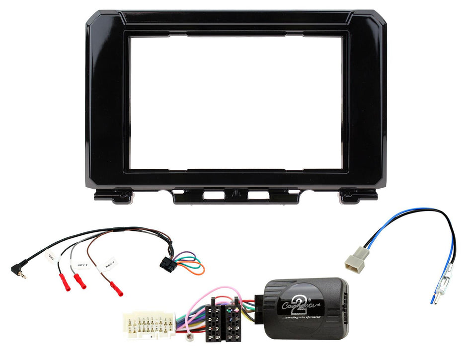 Connects2 CTKSZ13 Suzuki Jimny 2018> Gloss Black Double DIN Radio Installation Kit