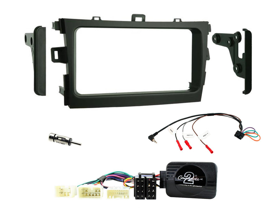 Connects2 CTKTY02 Toyota Corolla 2009> 2011 Black Double DIN Radio Installation Kit