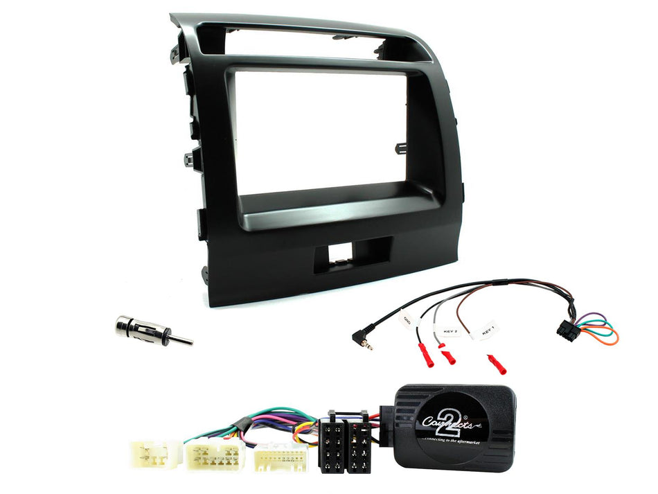 Connects2 CTKTY05 Toyota Land Cruiser 200 V8 Model 2008> Black Double DIN Radio Installation Kit