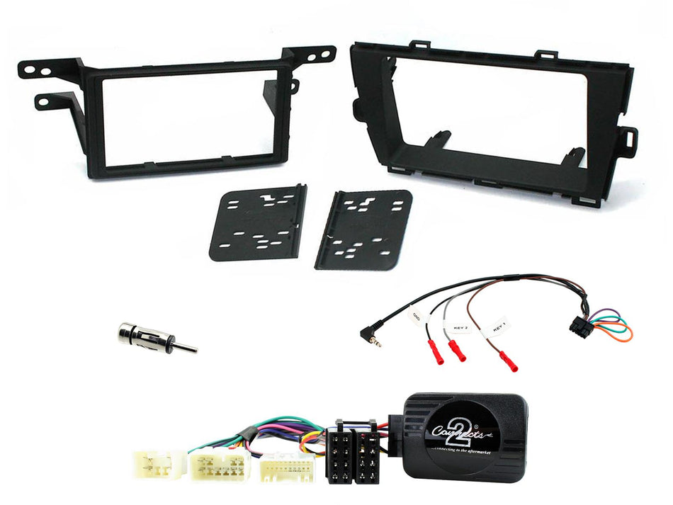 Connects2 CTKTY06 Toyota Prius 2010> Black Double DIN LHD Radio Installation Kit