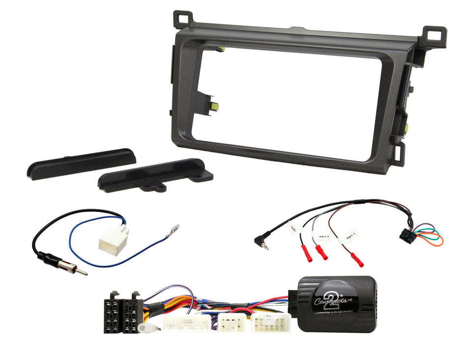 Connects2 CTKTY07 Toyota RAV4 2013> Dark Grey Double DIN Radio Installation Kit