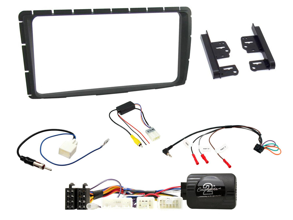 Connects2 CTKTY10 Toyota Hilux 2012 - 2015 Black Double DIN Radio Installation Kit