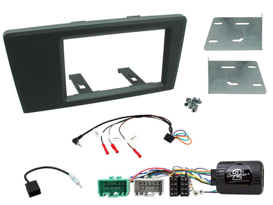 Connects2 CTKVL01 Volvo S60 V70 2000> 2004 Grey Double DIN Radio Installation Kit