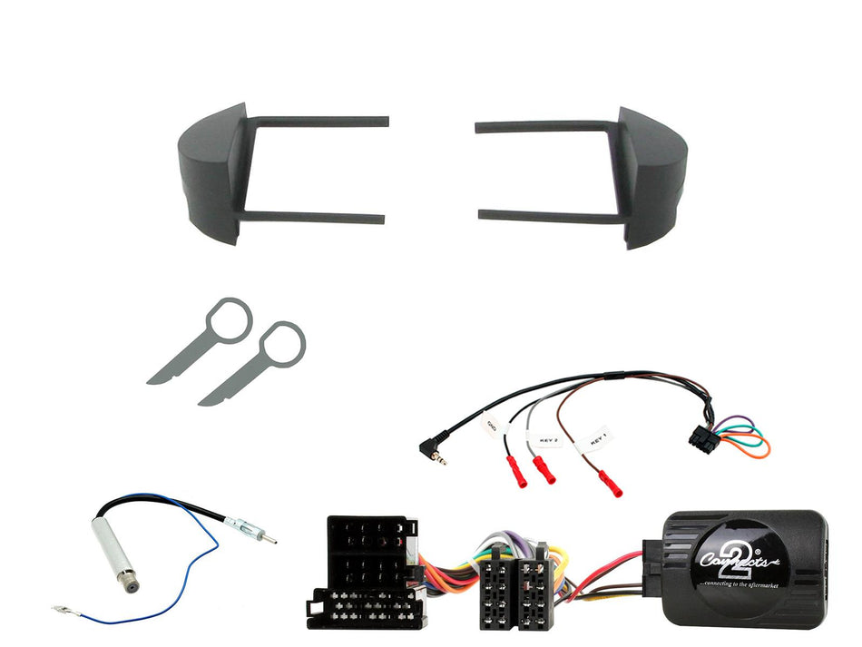 Connects2 CTKVW02 Volkswagen Beetle 1998> 2010 Black Single DIN Radio Installation Kit