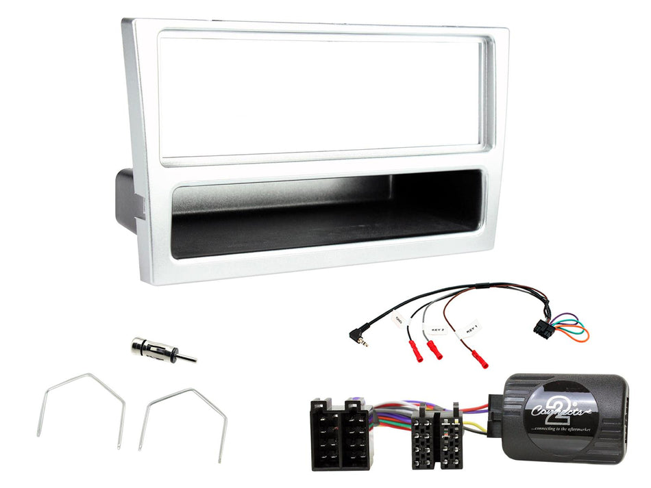 Connects2 CTKVX13 Vauxhall Corsa Meriva Vectra Silver Single DIN Radio Installation Kit