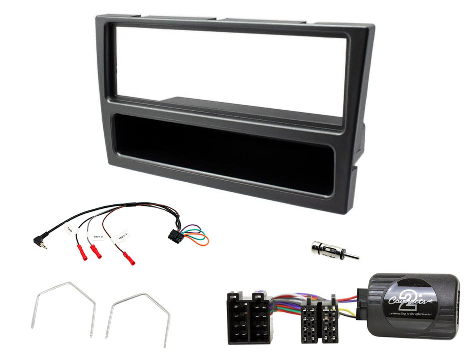 Connects2 CTKVX18 Vauxhall Corsa Meriva Vectra Gunmetal Single DIN Radio Installation Kit