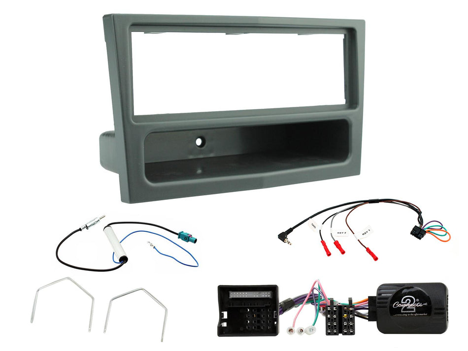 Connects2 CTKVX25 Vauxhall Astra Corsa Zafira 2005> Charcoal Single DIN Facia Installation Kit