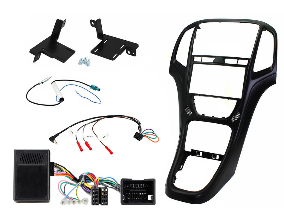 Connects2 CTKVX42 Vauxhall Astra 2010> 2016 Matt Black Double DIN Stereo Fitting Kit