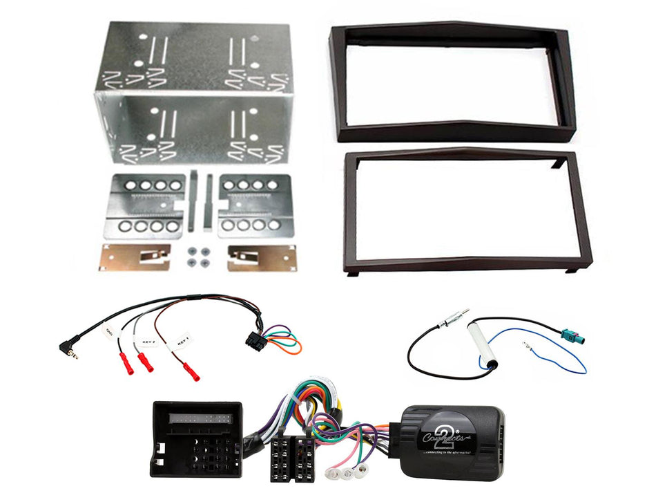 Connects2 CTKVX49 Vauxhall Antara 2010> 2015 Charcoal Metallic Double DIN Facia Installation Kit