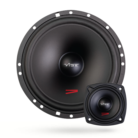 Vibe CVEN63C-V4 - 260 Watts 6.5" 16.5cm 3 Way Component Speakers with Mid Range and Tweeters