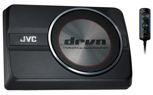 JVC CW-DRA8 - 250W 8' Compact Powered Active Subwoofer with Built-in Amplifier