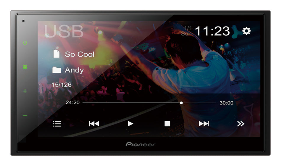 Pioneer DMH-A340DAB 6.8" Mechless Double Din Touch Screen Stereo Bluetooth MP3 USB DAB Radio