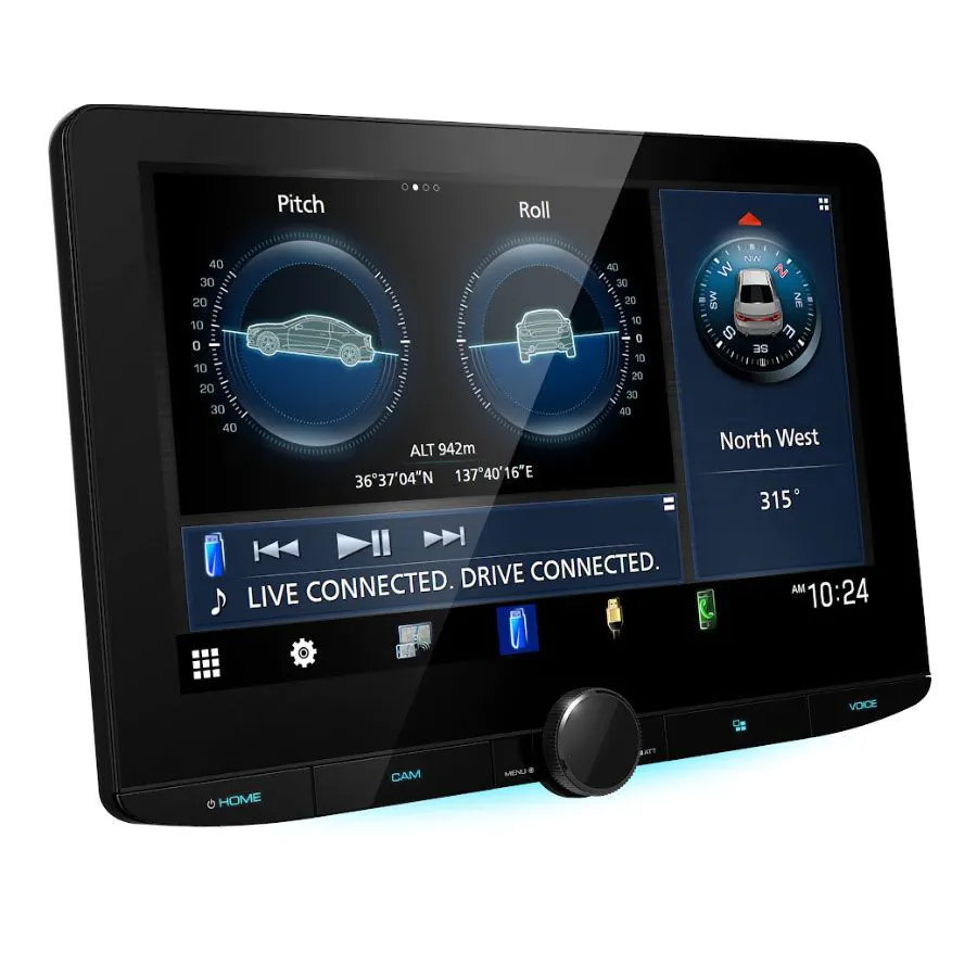 Kenwood DMX9724XDS - 10.1 Inch CarPlay Android Hi Res Audio Wifi DAB Bluetooth Stereo