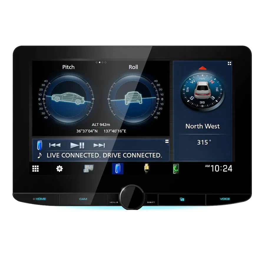Kenwood DMX9724XDS - 10.1 Inch CarPlay Android Hi Res Audio Wifi DAB Bluetooth Stereo