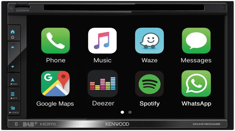 Kenwood DNX5190DABS - 6.8" Navigation Bluetooth DAB Apple CarPlay Android Auto HDMI Weblink