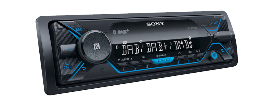 Sony DSX-A510BD Single DIN DAB Radio Media Receiver Bluetooth Radio Tuner USB AUX