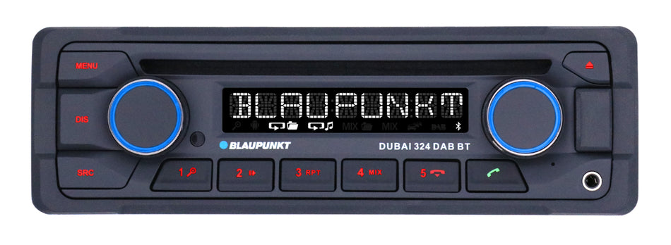 Blaupunkt DUBAI-324DAB-BT 24V Bluetooth DAB Radio CD Player Bluetooth Digger Tractor Lorry Stereo