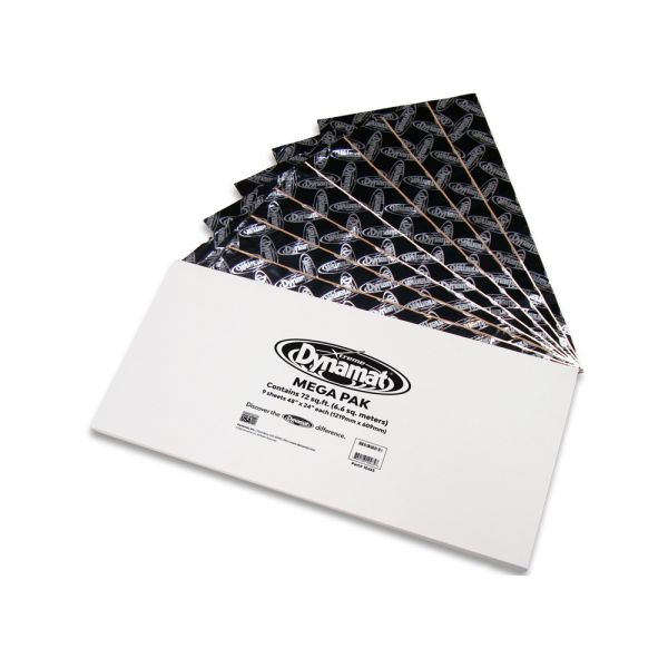 Dynamat Xtreme Mega Pak DYN10465 Larger Size Acoustic Sound Deadening Material Bulk Pack 9 Sheets