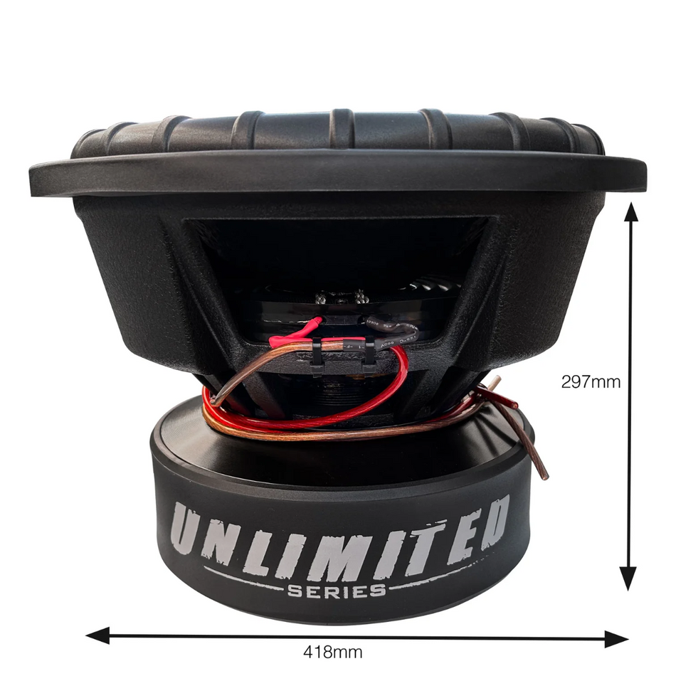 Vibe EDU15SPL-E2 Unlimited Series 15 inch 38cm 10000W Dual 0.7 Ohm SPL Subwoofer Bass Driver