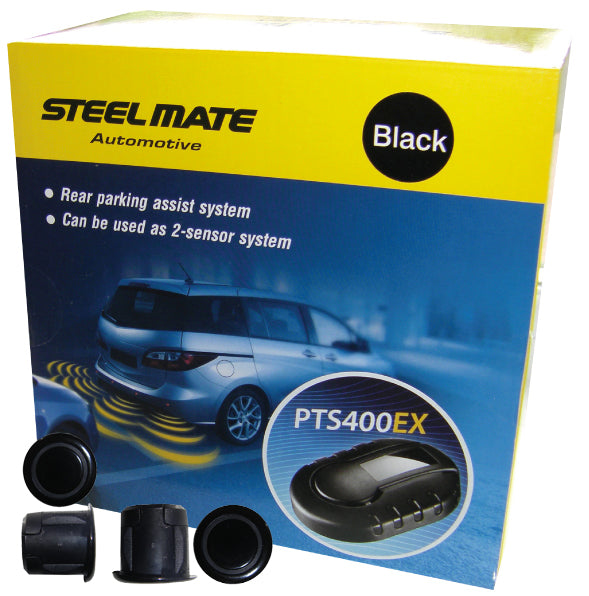 Steel Mate PTS400EX 4 Sensor Rear Kit Gloss Black Colour