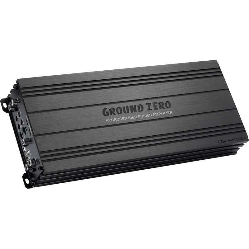 Ground Zero Hydrogen GZHA MINI ONE K - 1200W Class D Mono Channel Car Subwoofer Amplifier