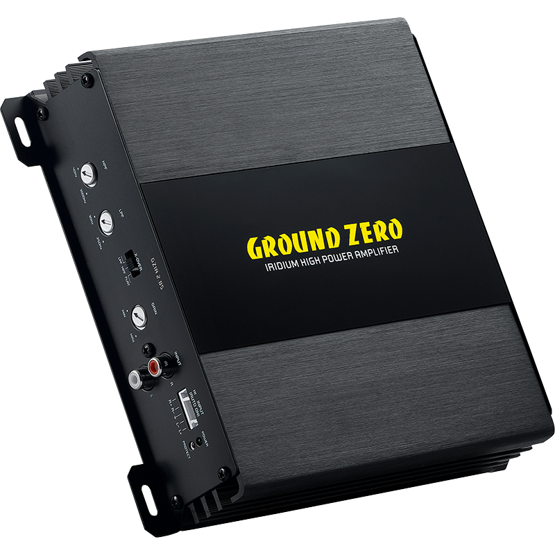 Ground Zero Iridium GZIA 2.85 2-Channel Class A/B Amplifier - 2 x 60W RMS @ 4 Ohm