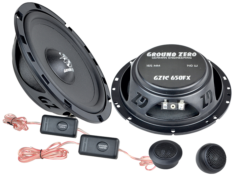 Ground Zero Iridium GZIC 650FX 16.5cm/6.5" 2 Way Component Speakers 140W