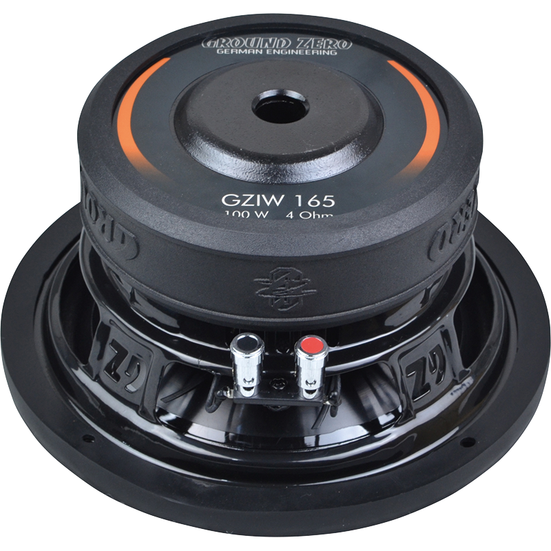 Ground Zero Iridium GZIW 165 - 6.5" 16.5cm 150 Watt Single Voice Coil Car Subwoofer Bass Driver