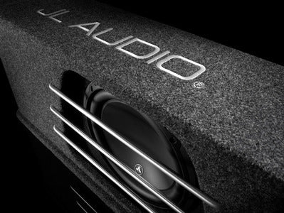 JL Audio HO112RG-W3v3 Single 12W3v3-2 Subwoofer Driver, Dark Grey / Black Carpet 500 W 2 Ω Ported Enclosure