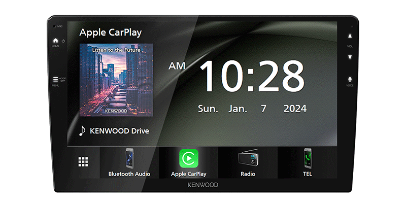 Kenwood DMX80ASX 9" Screen Wireless Apple CarPlay & Android Auto DAB USB AUX