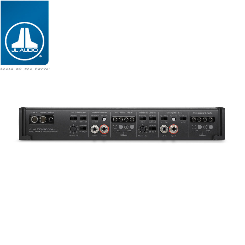 JL AUDIO 300/4 v3 動作確認済み JL Audio Slash 300/4v3 4-channel car amplifier — 75 watts RMS x 4