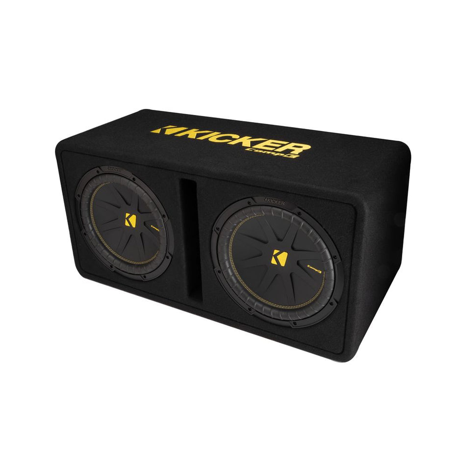 Kicker KA50DCWC122 CompC Dual 12" Ported Loaded Enclosure - 2 Ohm