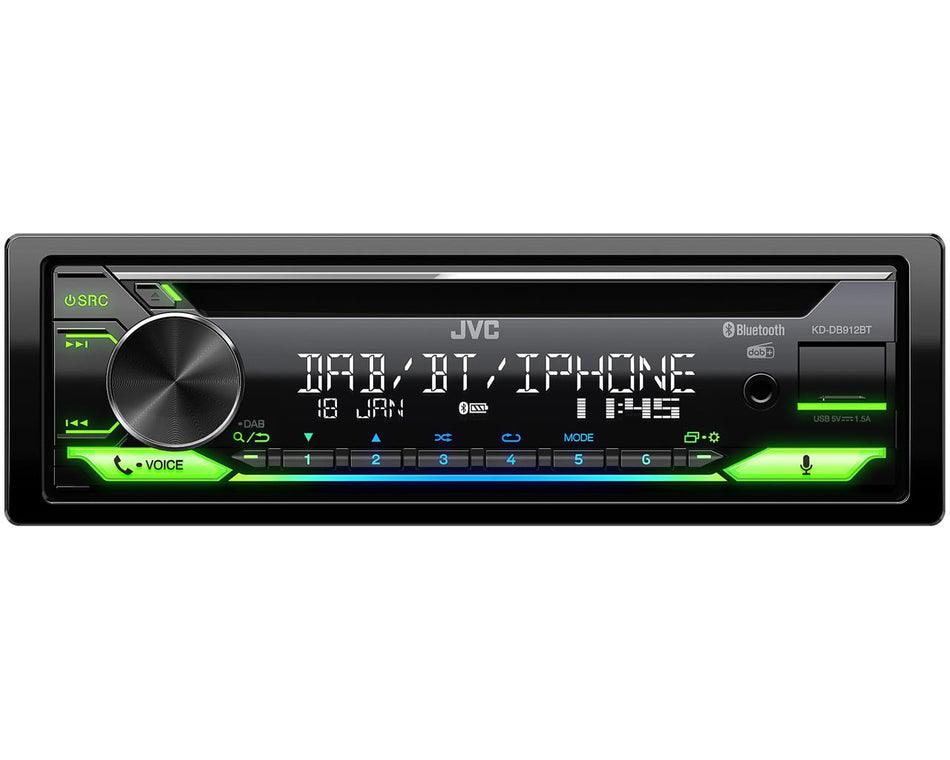 JVC KD-DB912BT CD/MP3/USB/Bluetooth Tuner with DAB Radio