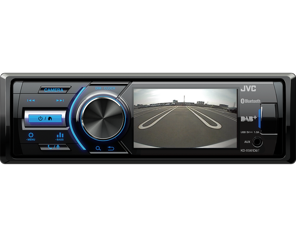 JVC KD-X561DBT - Mechless Multimedia Player Stereo DAB Radio MP3/USB/Bluetooth Reverse Camera Input