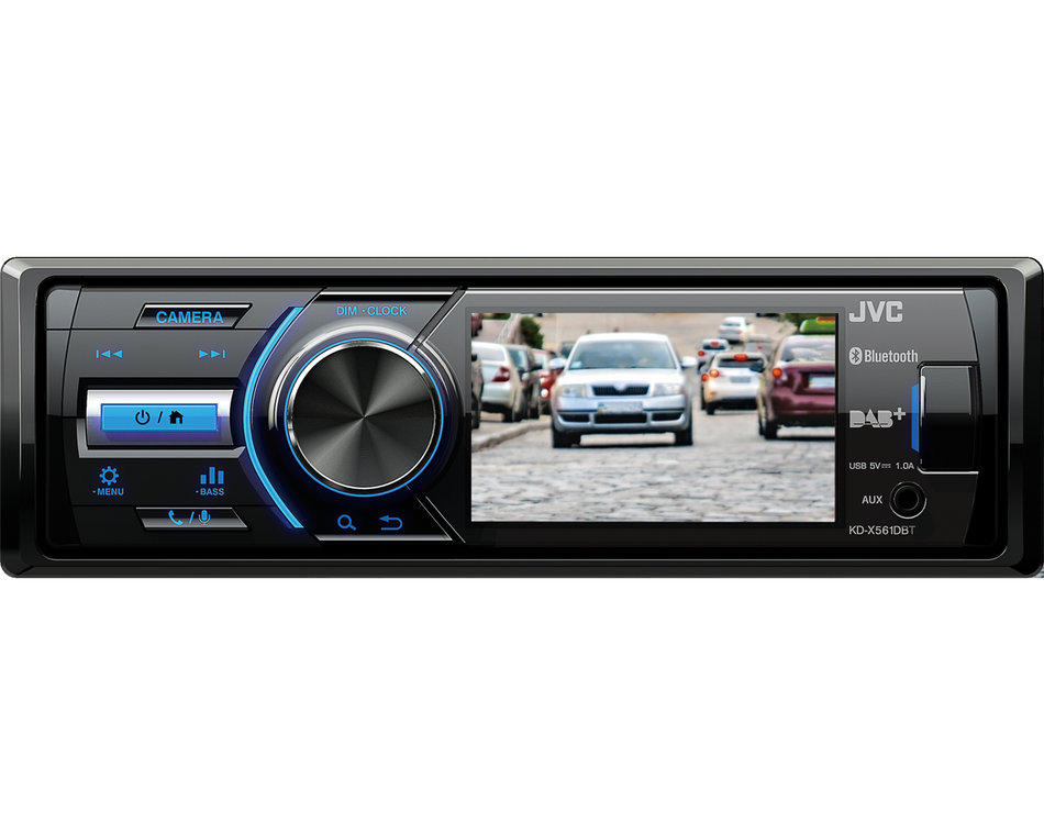 JVC KD-X561DBT - Mechless Multimedia Player Stereo DAB Radio MP3/USB/Bluetooth Reverse Camera Input