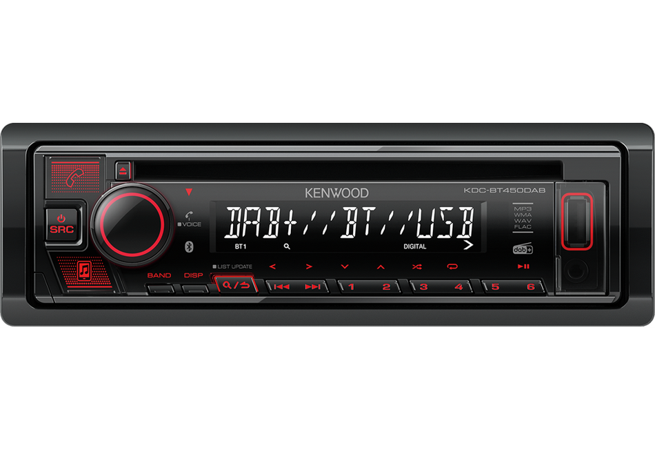 Kenwood KDC-BT450DAB CD/USB Receiver with Bluetooth & DAB+