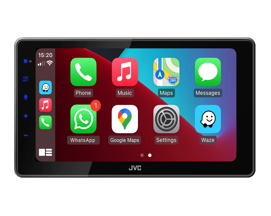 JVC KW-Z900DBW - 9 Inch HD Digital Media Wireless CarPlay Android Auto Mirroring Stereo