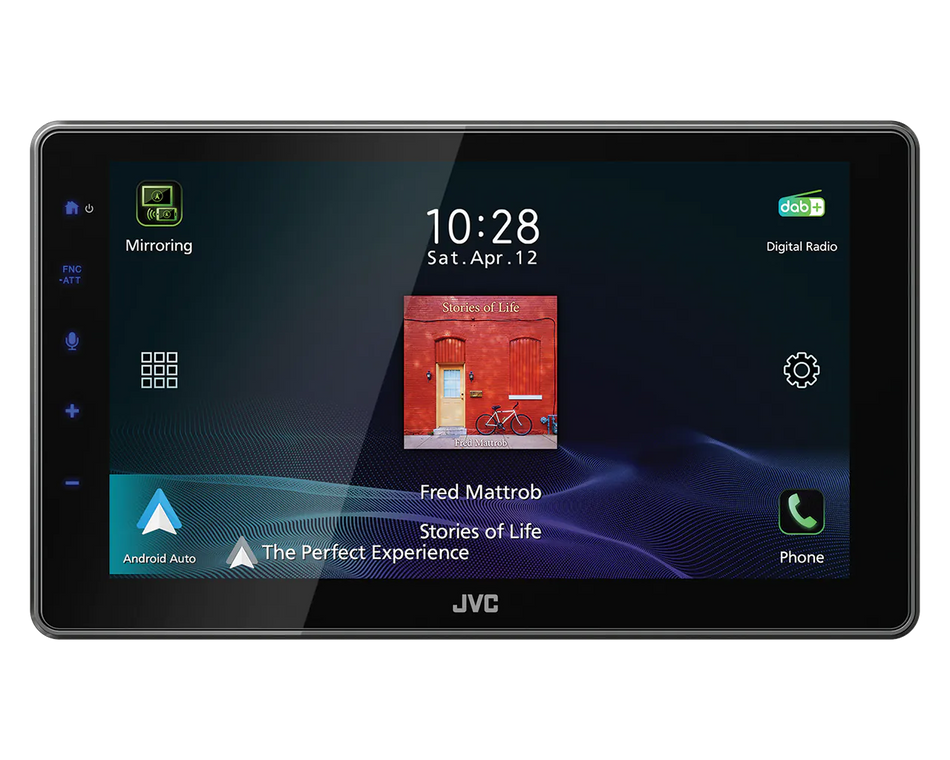 JVC KW-Z900DBW - 9 Inch HD Digital Media Wireless CarPlay Android Auto Mirroring Stereo