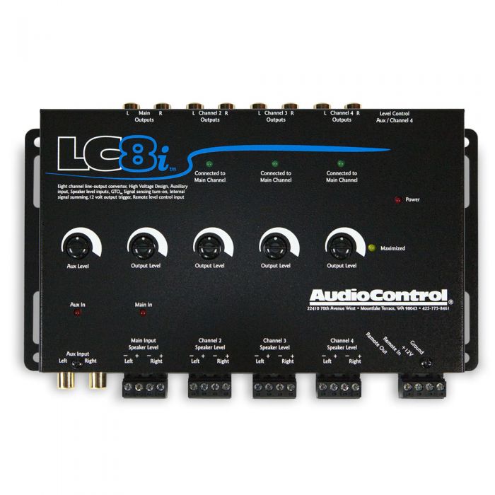 AudioControl LC8i 8 Channel Line Out Converter With Auxiliary Input