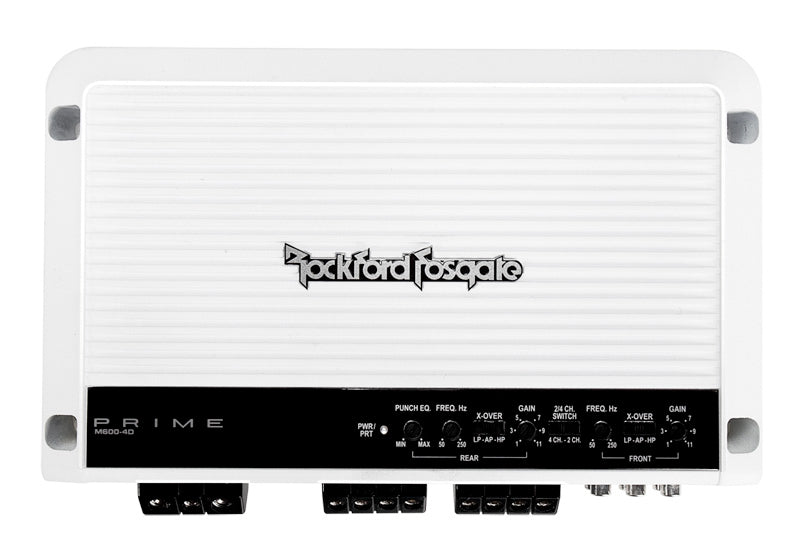 Rockford Fosgate M600-4D 600 Watt Full-Range Class-D 4-Chanel Marine Amplifier